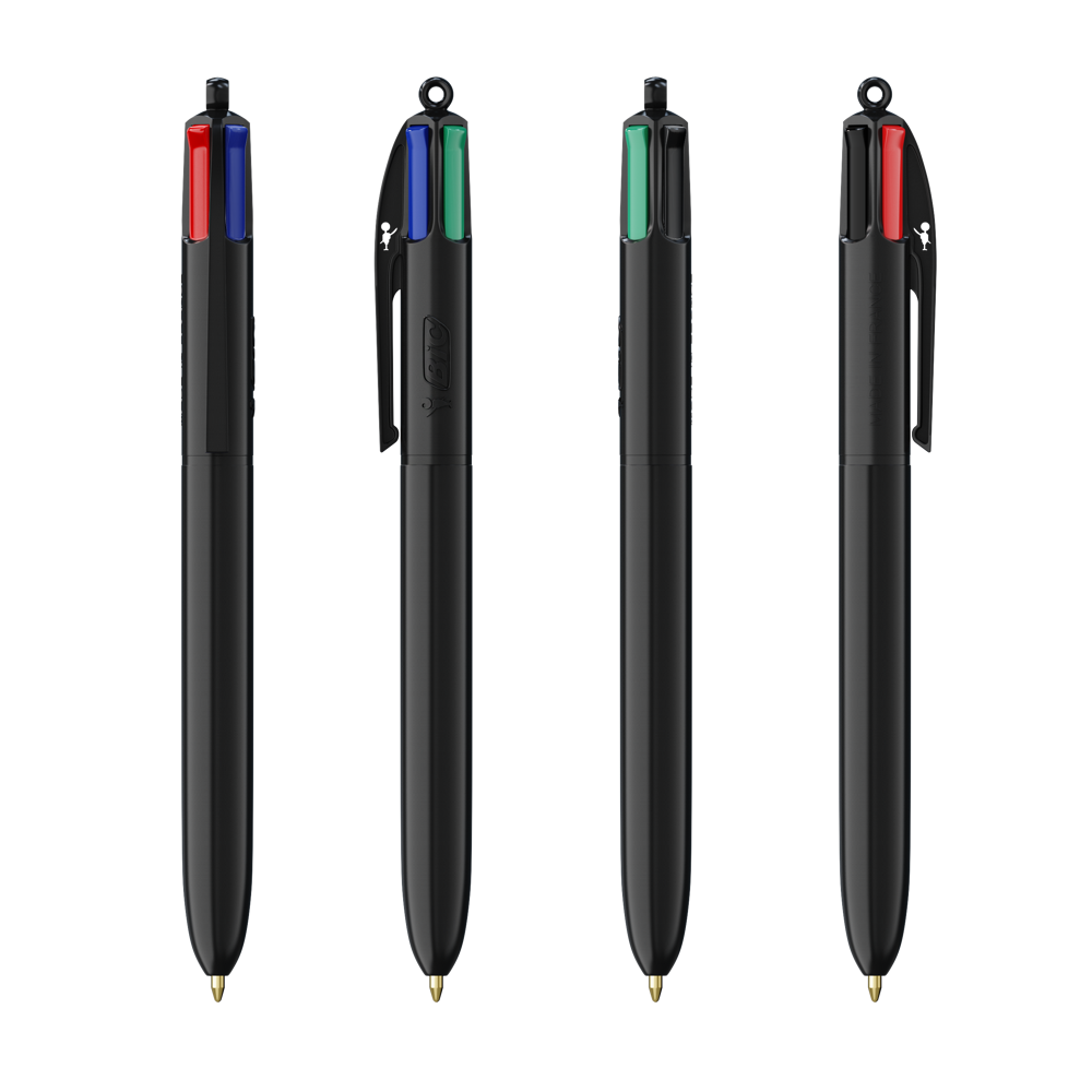 BIC® 4 Colours® ECO - Zwart Gerecycleerd