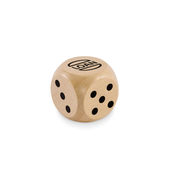 DADIN - Schima houten dobbelsteen 3cm