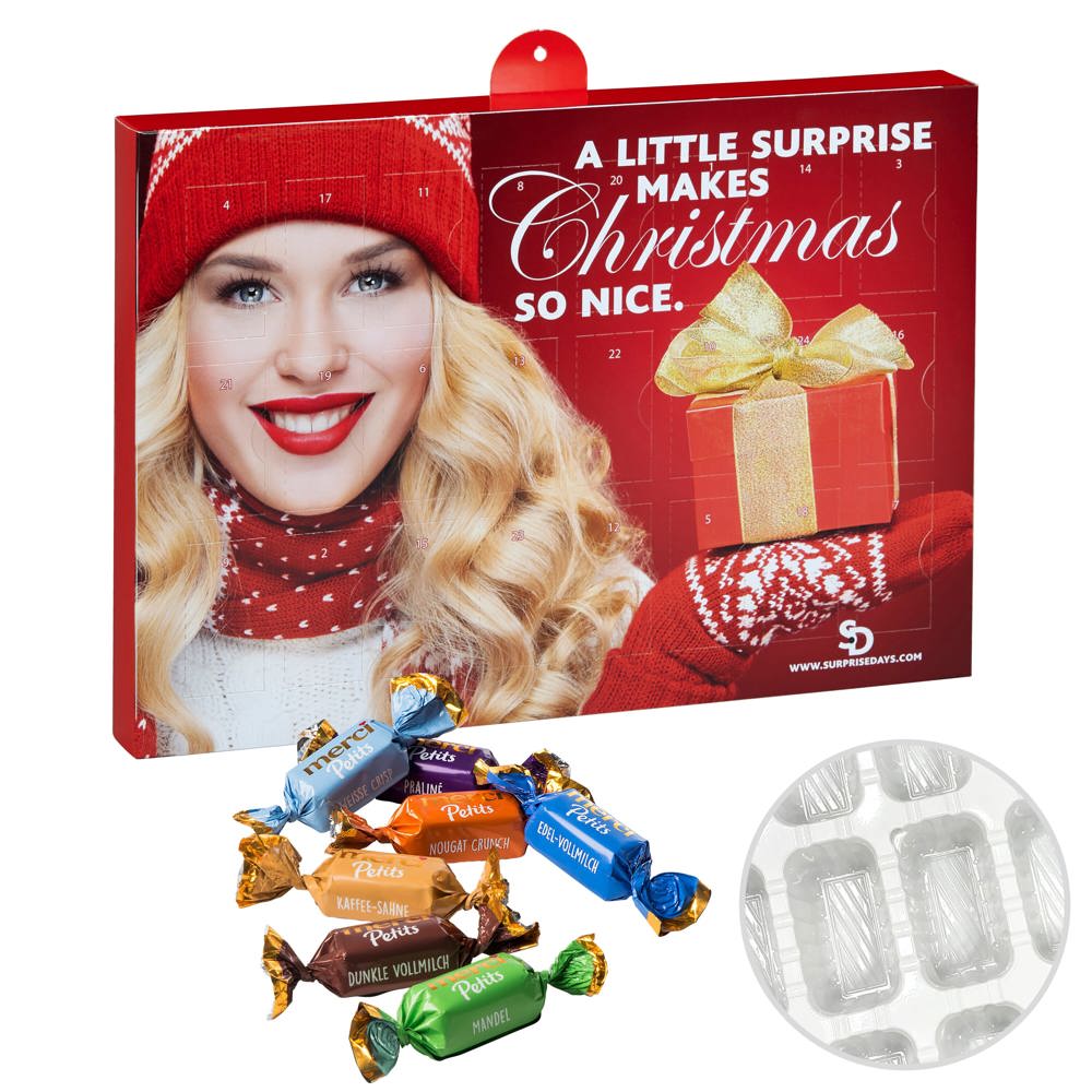 Premium adventskalender - Wit