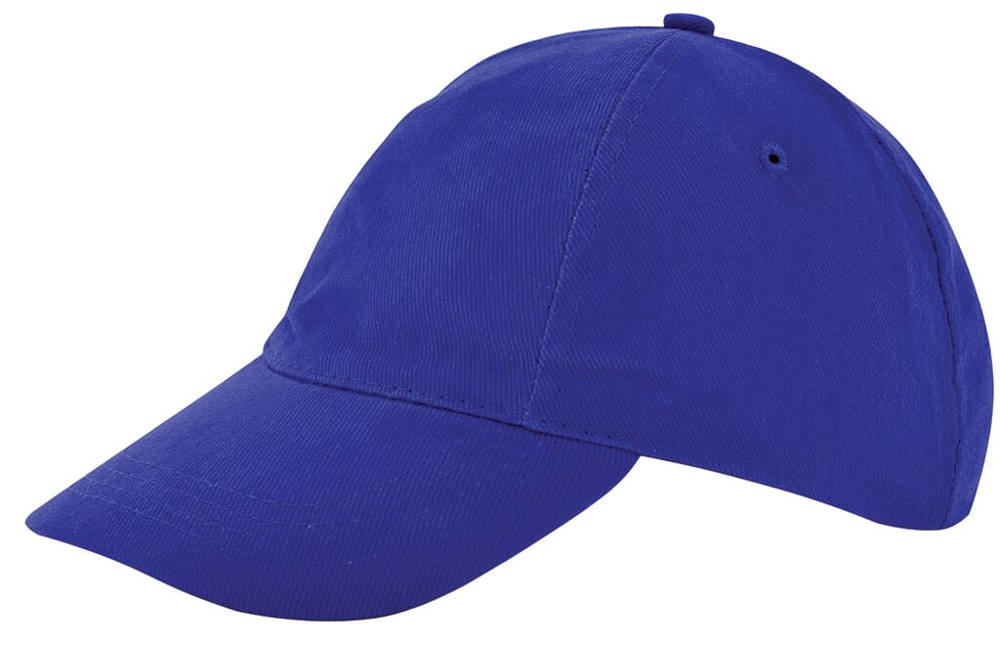 Nilton's Kinder Brushed Promo Cap, 260 g/m² - Kobaltblauw (PMS 286c) / Kobaltblauw