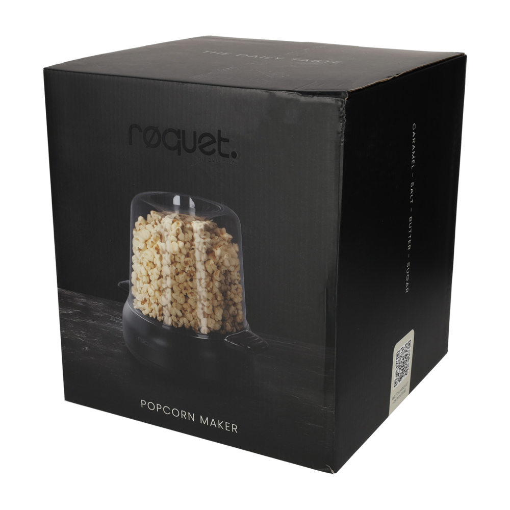 RØQUET Popcorn Maker Zwart
