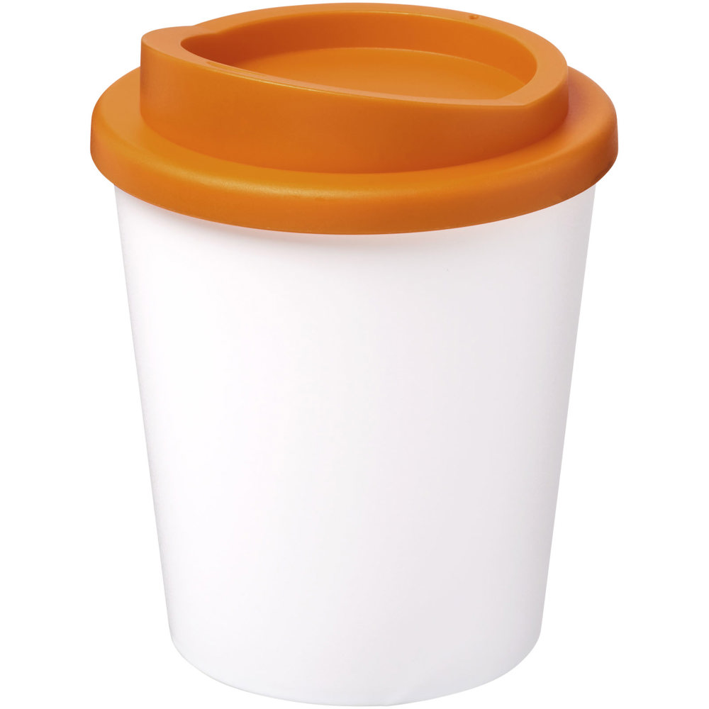 Americano® espresso 250 ml geïsoleerde beker - Wit, Oranje