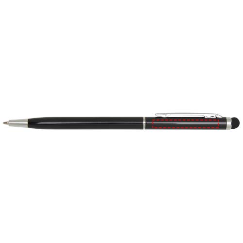 Ore aluminium balpen met stylus (blauwe inkt)