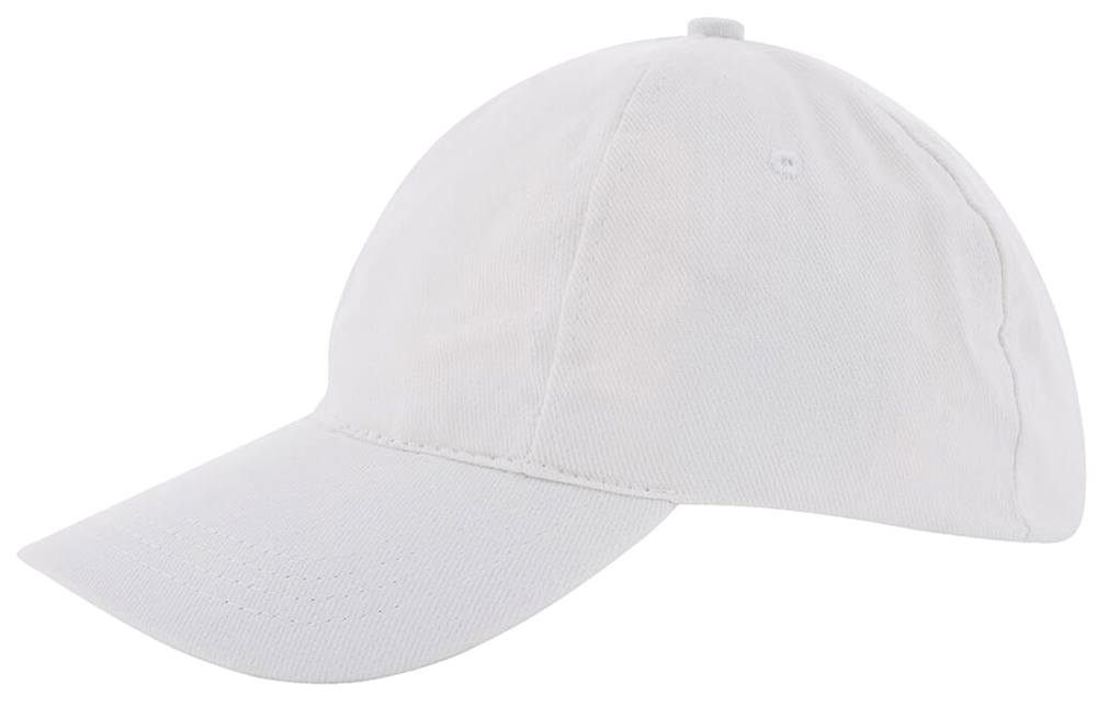 Nilton's Kinder Brushed Promo Cap, 260 g/m² - Wit (WHITE) / Wit