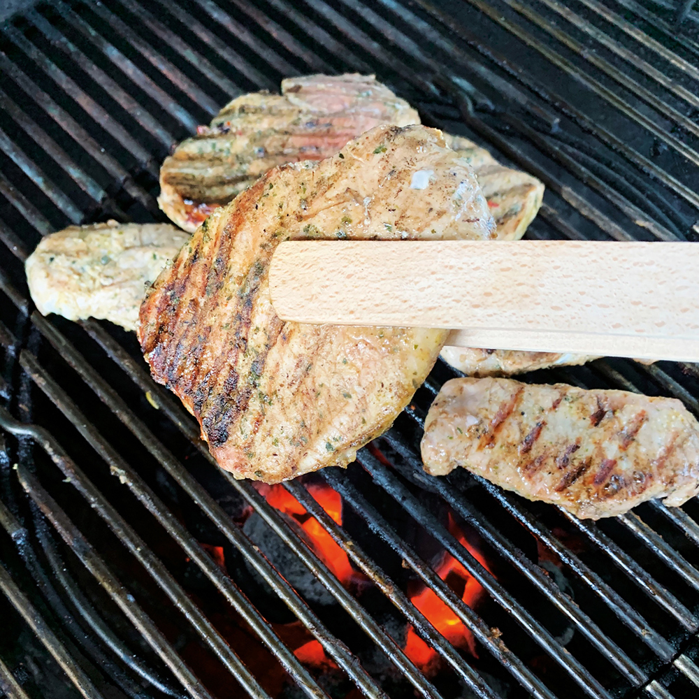 Grilltang hout met flesopener