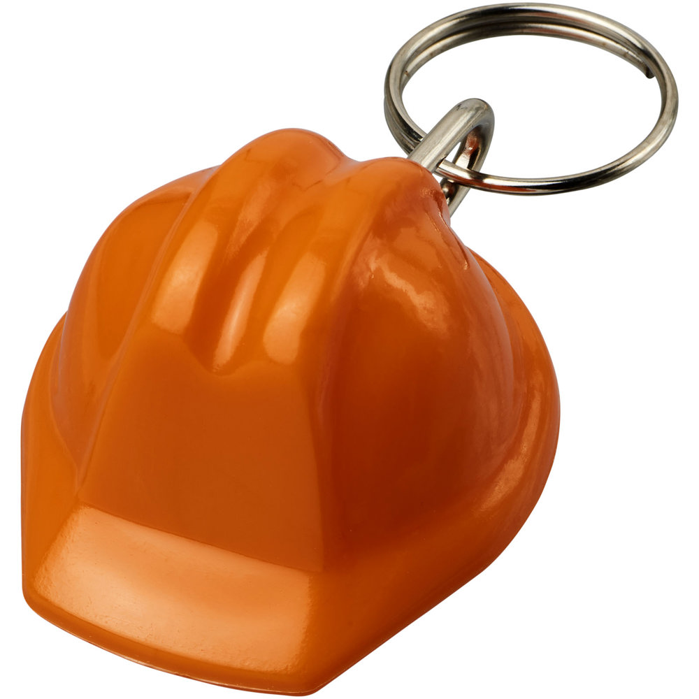 Kolt gerecyclede sleutelhanger in de vorm van een harde hoed - oranje