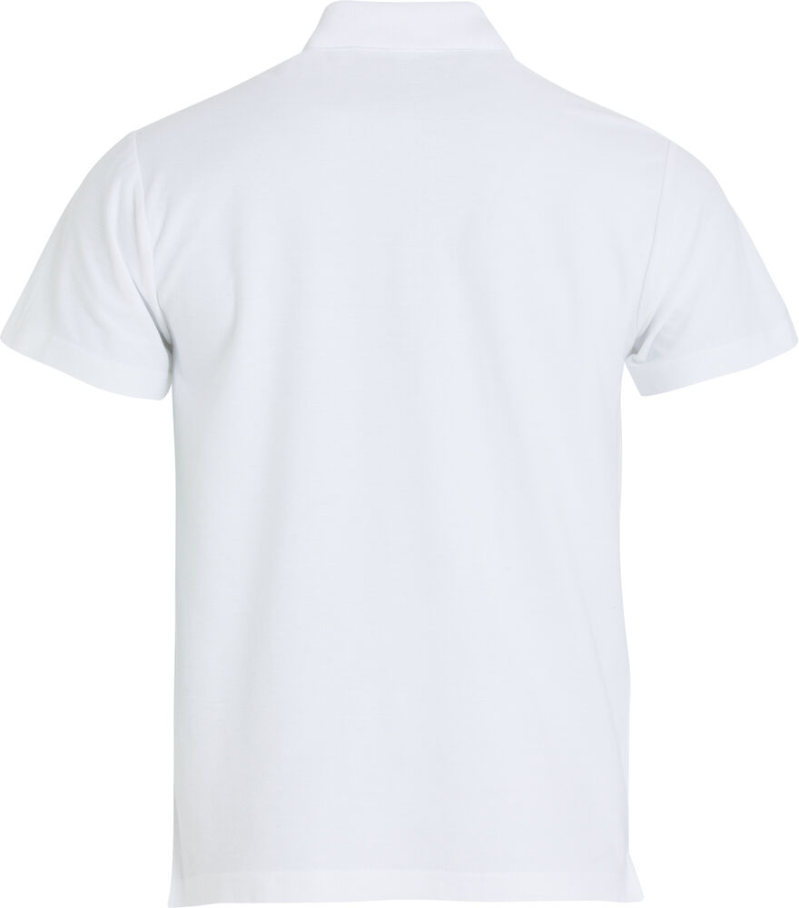 Clique - Basic Polo S/S Junior Wit 100