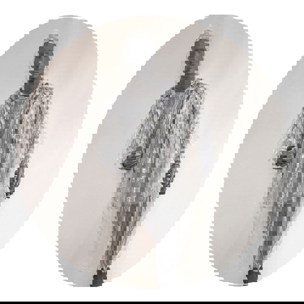 Biologisch afbreekbare regenponcho