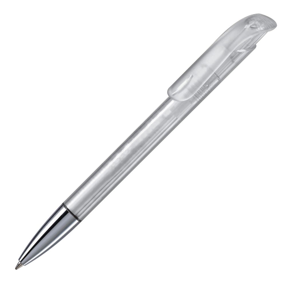 Balpen Atlas transparant metalen tip - Transparant / Wit