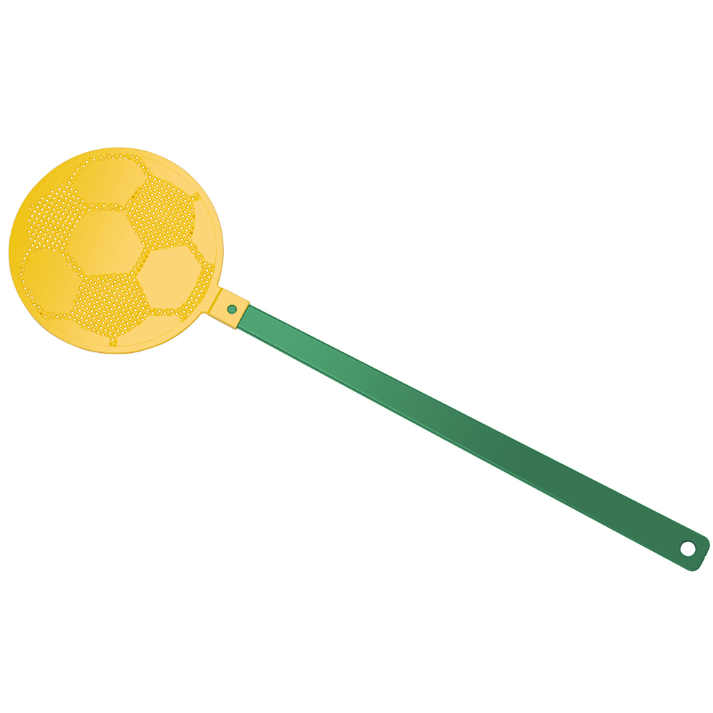 Vliegenmepper "voetbal" - groen/geel
