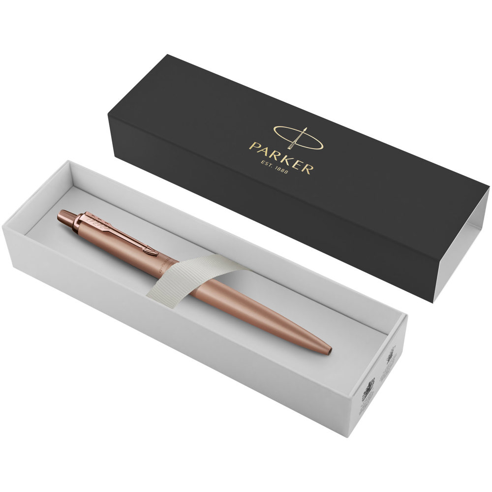Parker Jotter XL monochrome balpen (blauwe inkt) - Roségoud