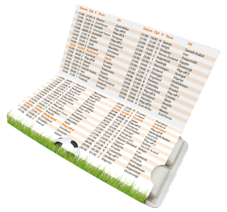 WK kauwgum 26 / Speelschema