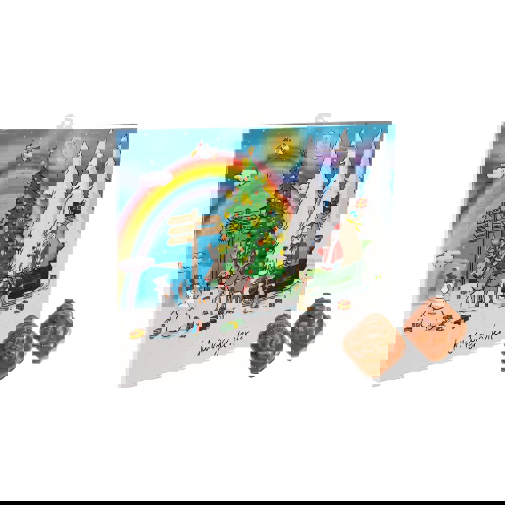 Adventskalender A5 met standaard motief