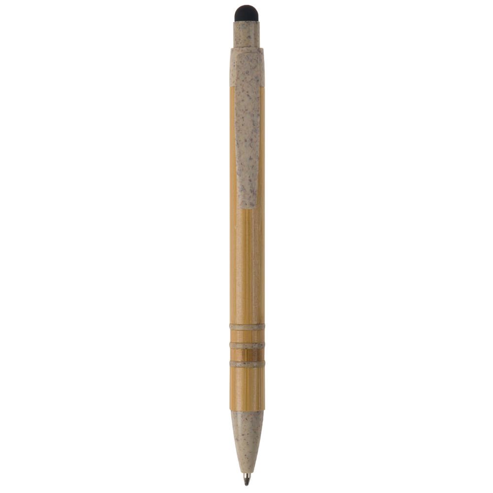 Balpen bamboe en tarwestro met stylus