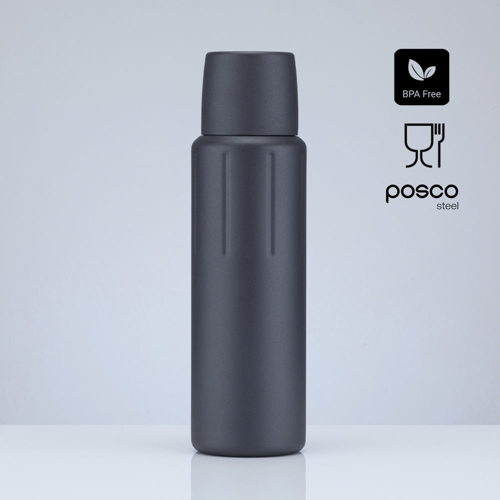 Scandic roestvrijstalen vacuümthermosfles met koperlaag, 750 ml - grijs
