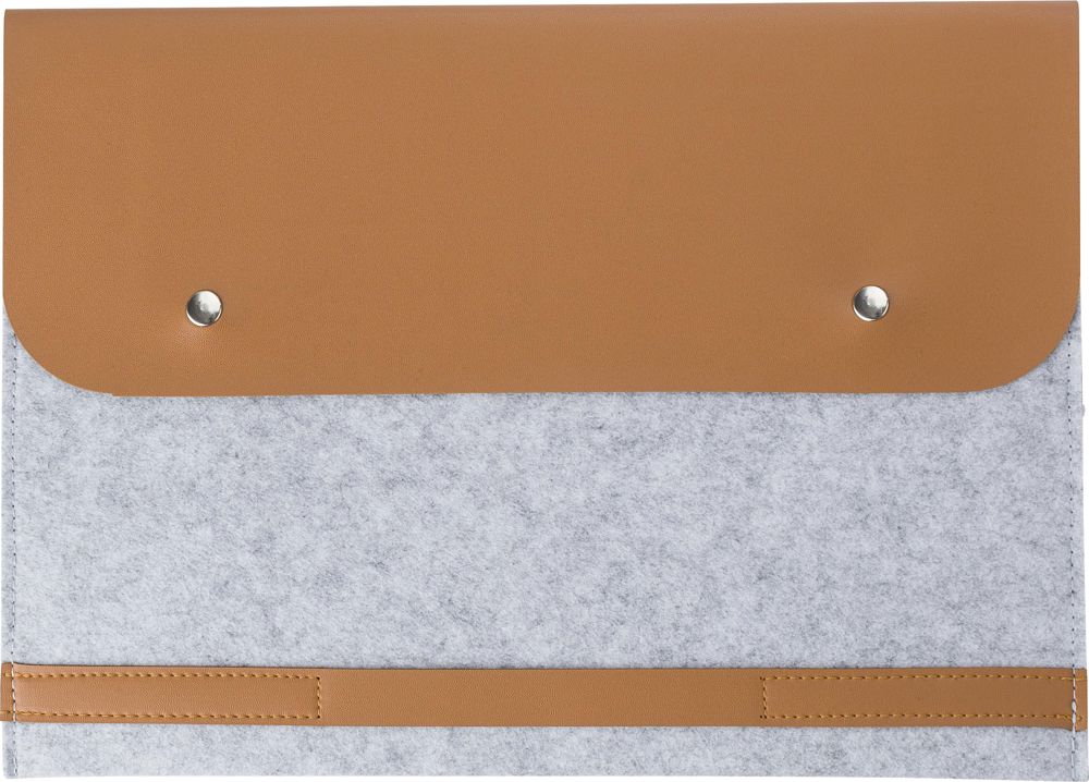 Laptophoes Jonathan | Gerecycled | Laptop 14" - lichtgrijs