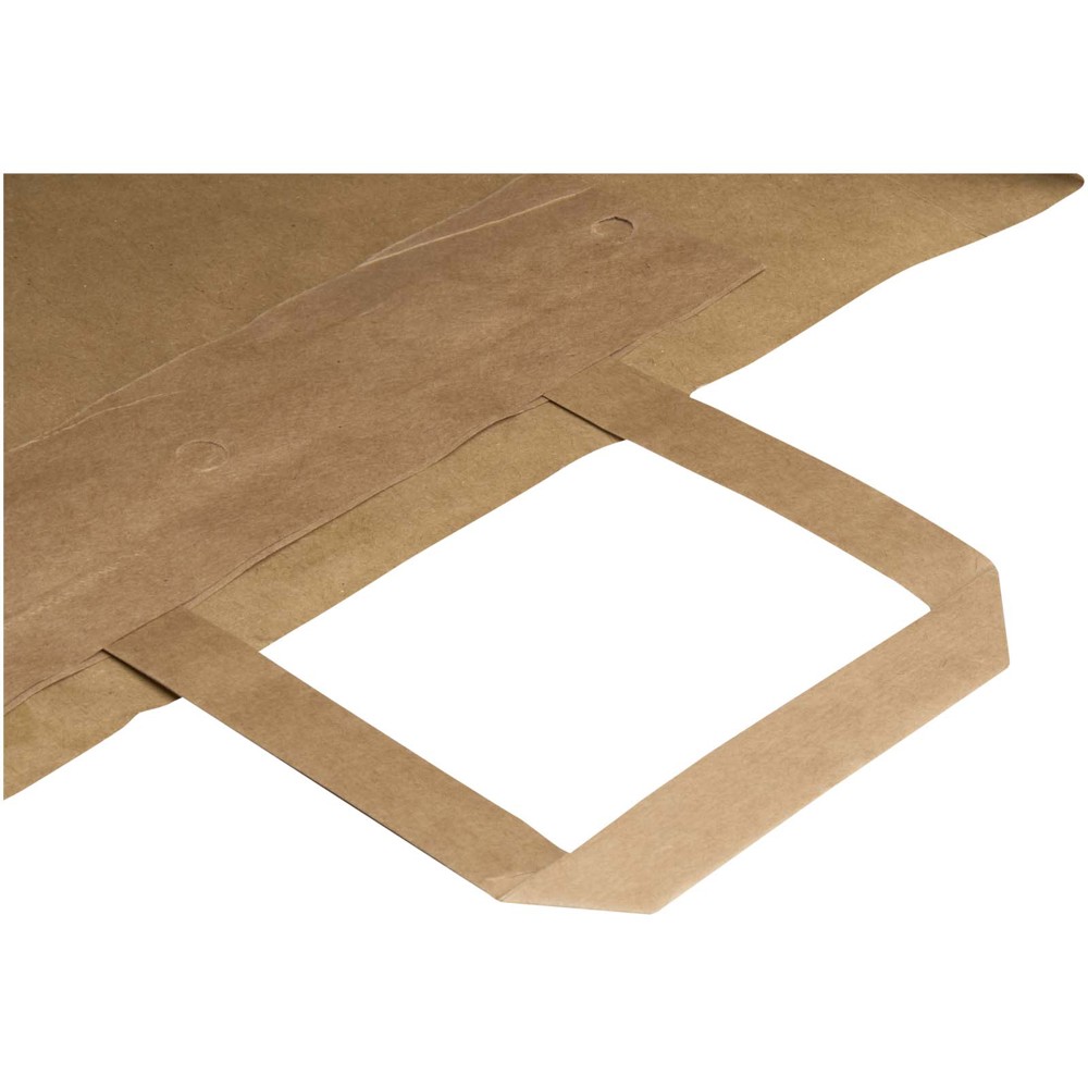 Kraft papieren tas 80–90 g/m² met platte handvatten – 32 x 17 x 39 cm