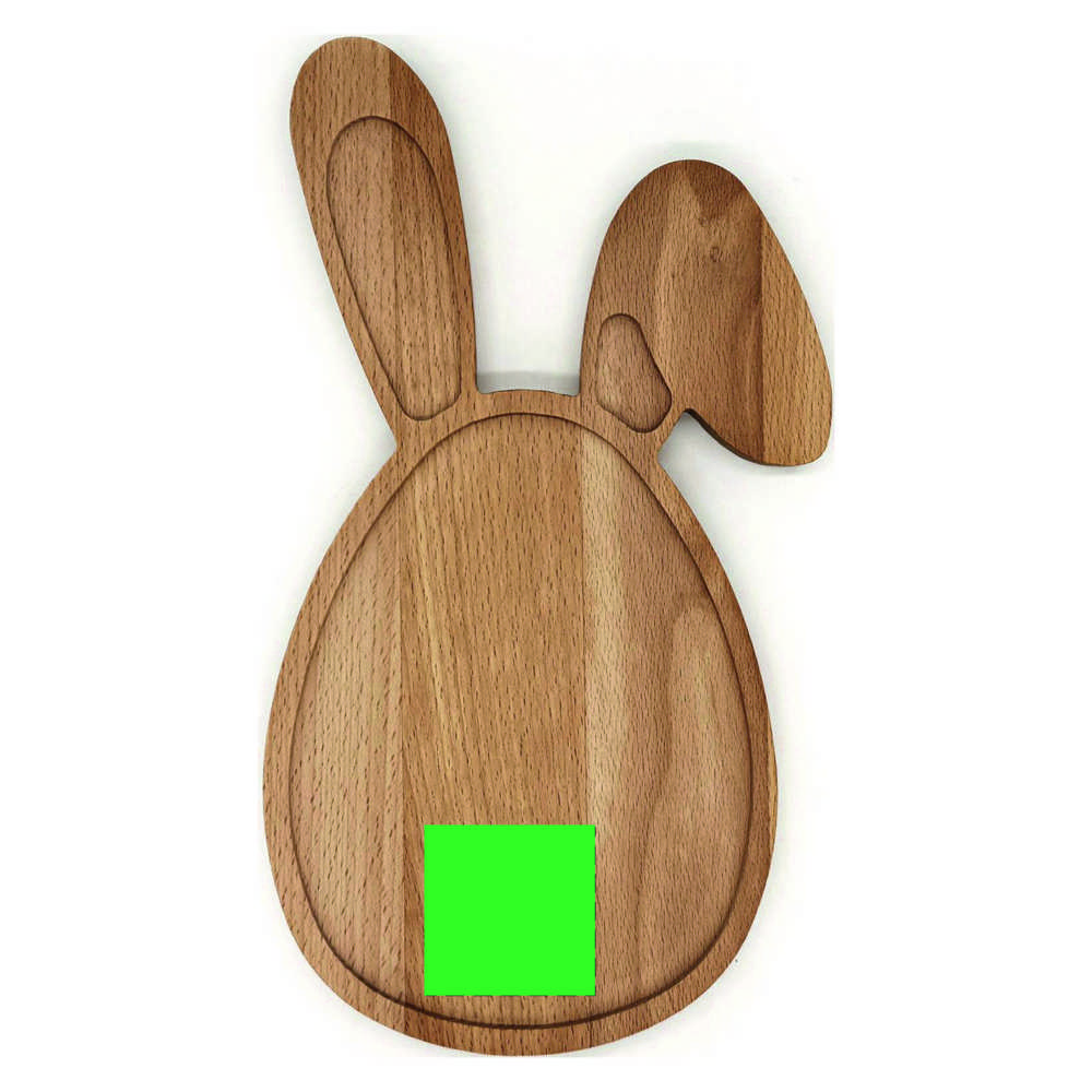 Plank Paashaas beuken 30x17 cm
