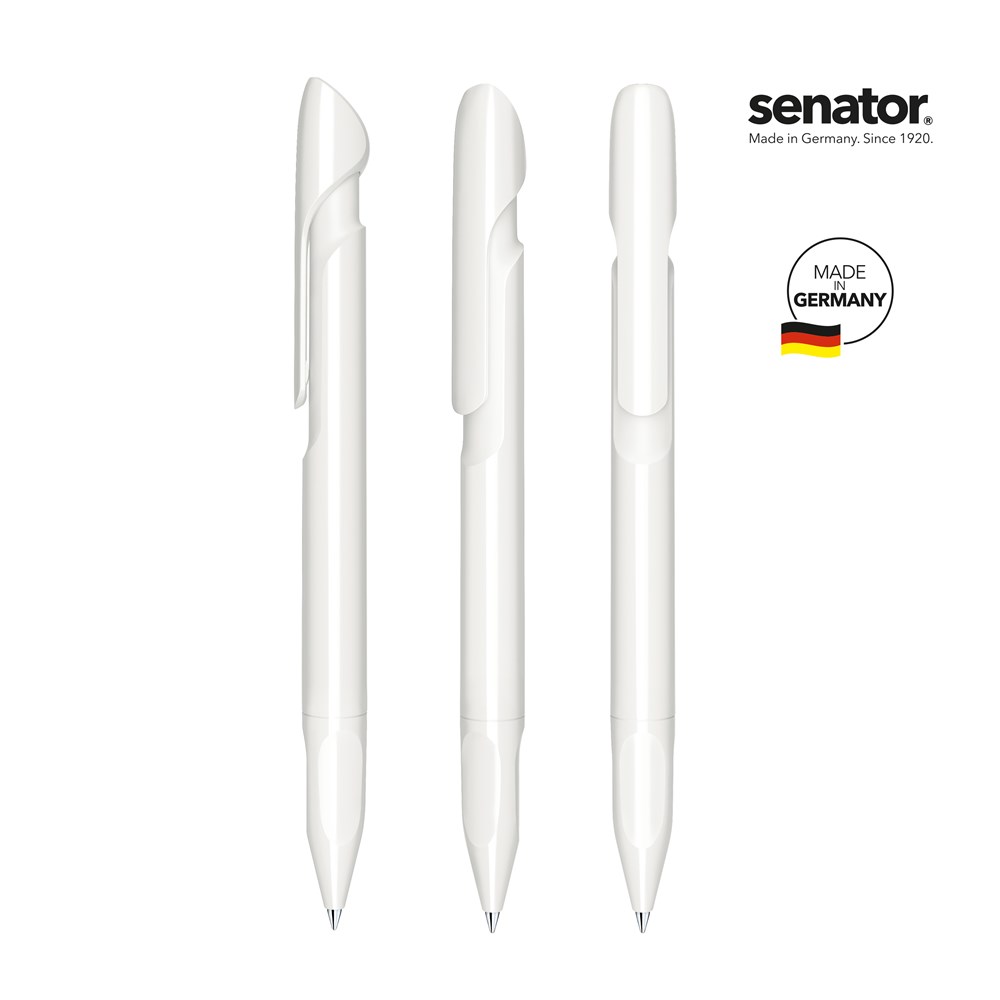 senator® Evoxx Polished Recycled retractable pen - Wit