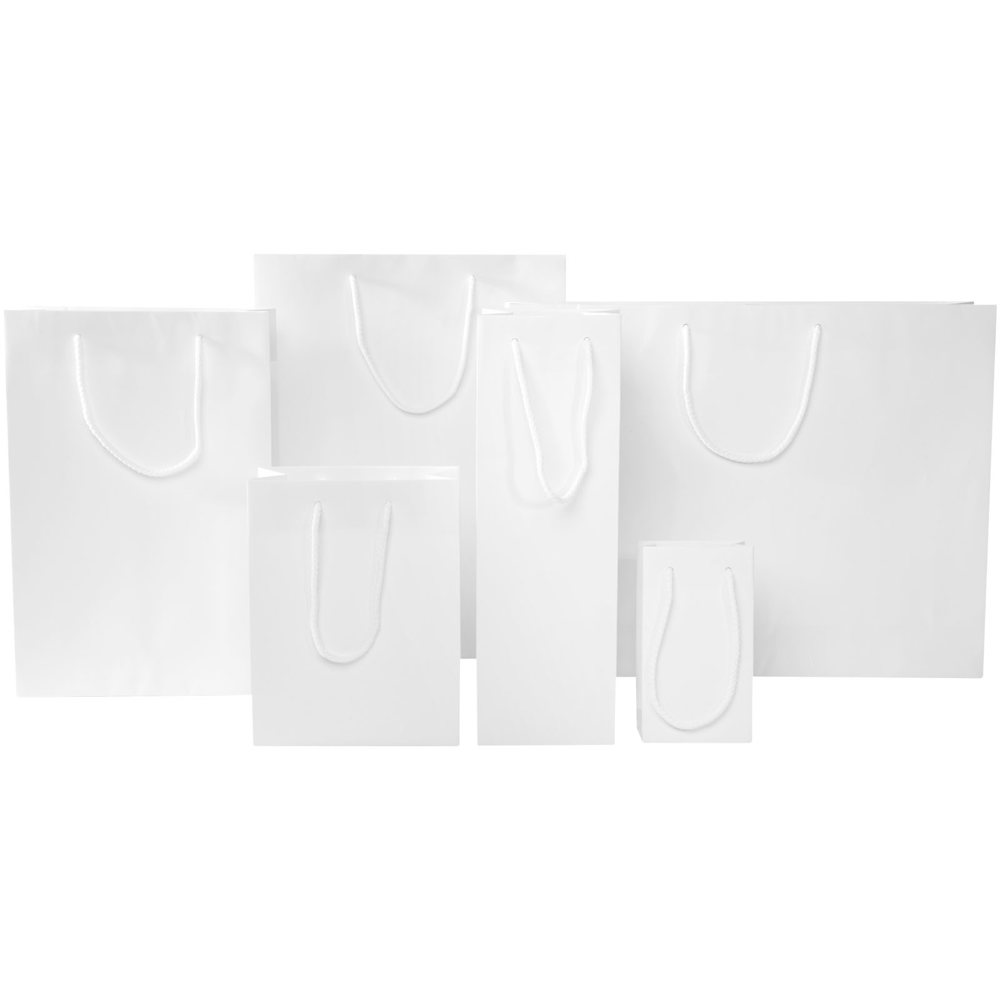 Handgemaakte 170 g/m2 integra papieren tas met PP woven handgrepen - 45 x 10 x 35 cm