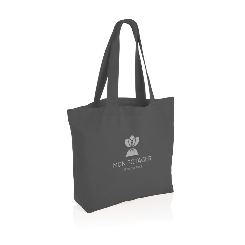 Impact Aware™ re-canvas shopper met vakje 240gsm ongeverfd