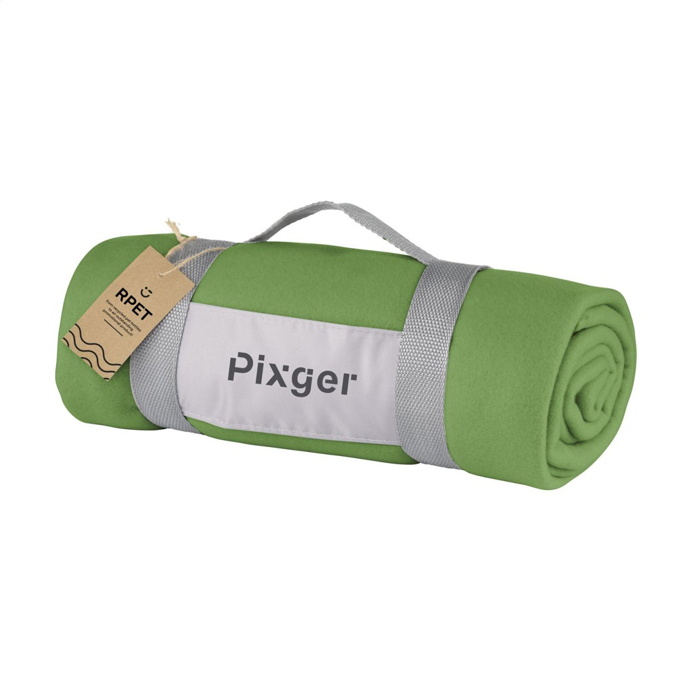 SuperSoft RPET (180 g/m²) fleecedeken - groen (± PMS 7490C)