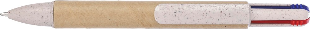 Balpen Deborah | Karton en tarwestro | 4 kleuren