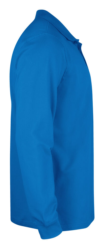 Clique - Basic Polo L/S Junior Kobalt 100