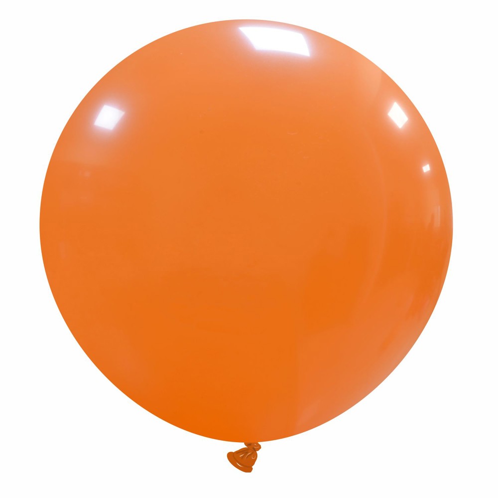 Reuzenballonnen bedrukt - Ø 120 cm / omvang 375 cm / 47 inch - Oranje (05)