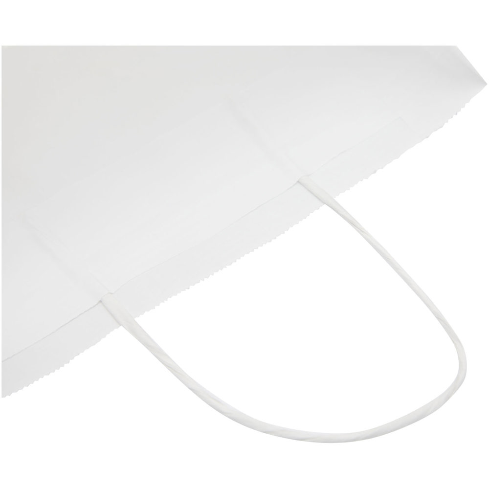 Papieren tas 80 g/m2 gemaakt van kraftpapier met gedraaide handgrepen - 25 x 11 x 32 cm