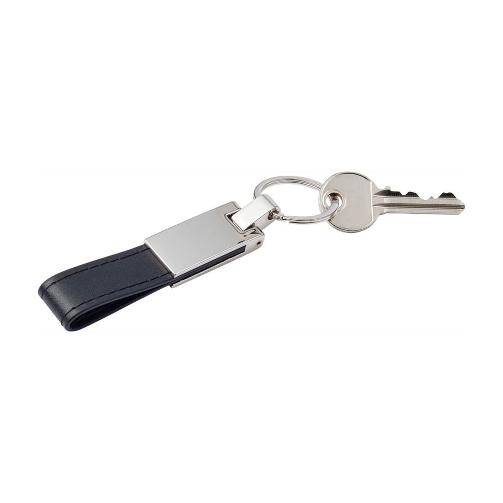 Sleutelhanger Keon | Staal en synthetisch leer