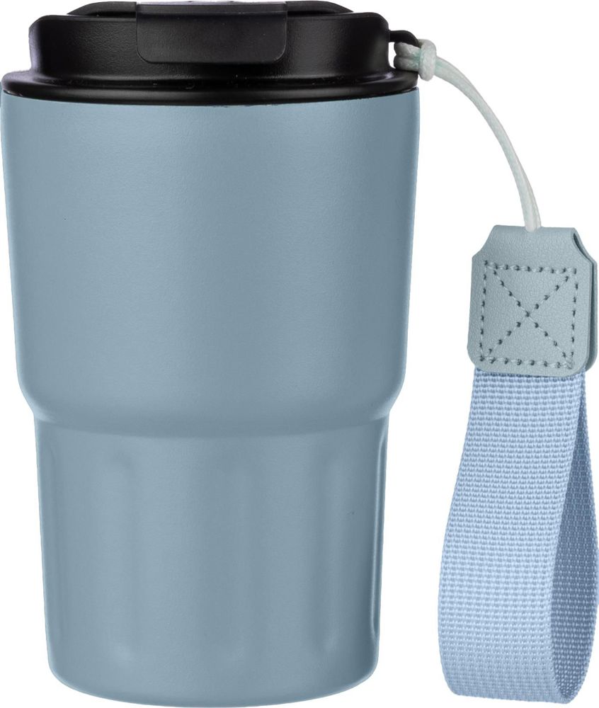 Dubbelwandige thermosbeker Louisa | 320 ml - lichtblauw