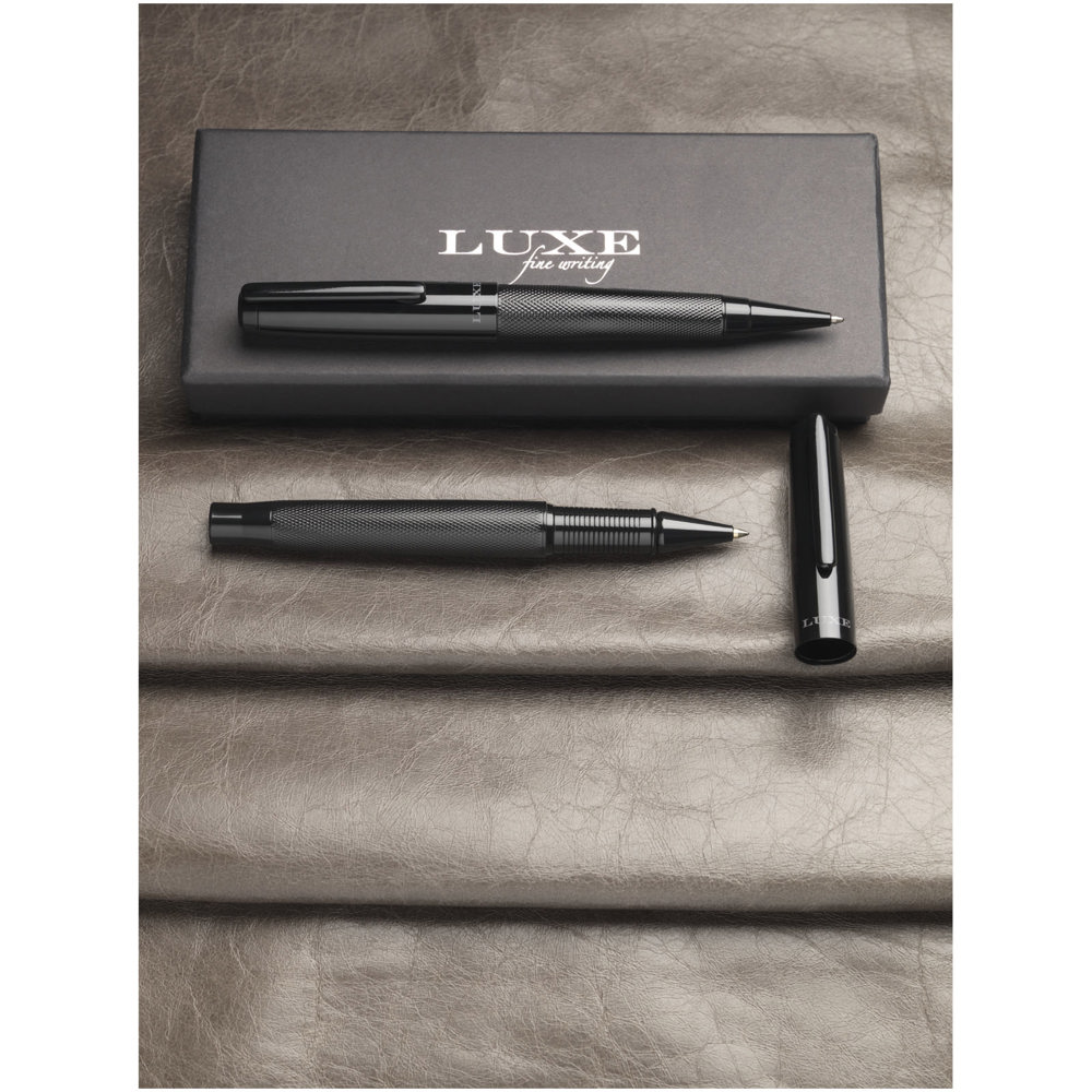 Gloss cadeauset met twee pennen (zwarte inkt)
