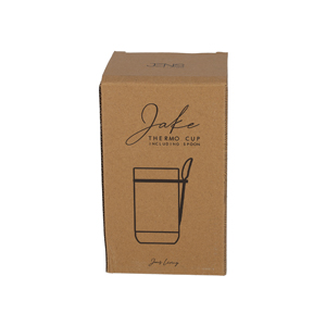 JENS Living Thermo Beker met Lepel Jake Zwart