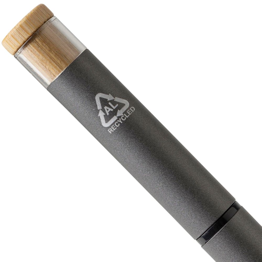 Gerecycled aluminium luxe schrijfset 2-delig Ilaria