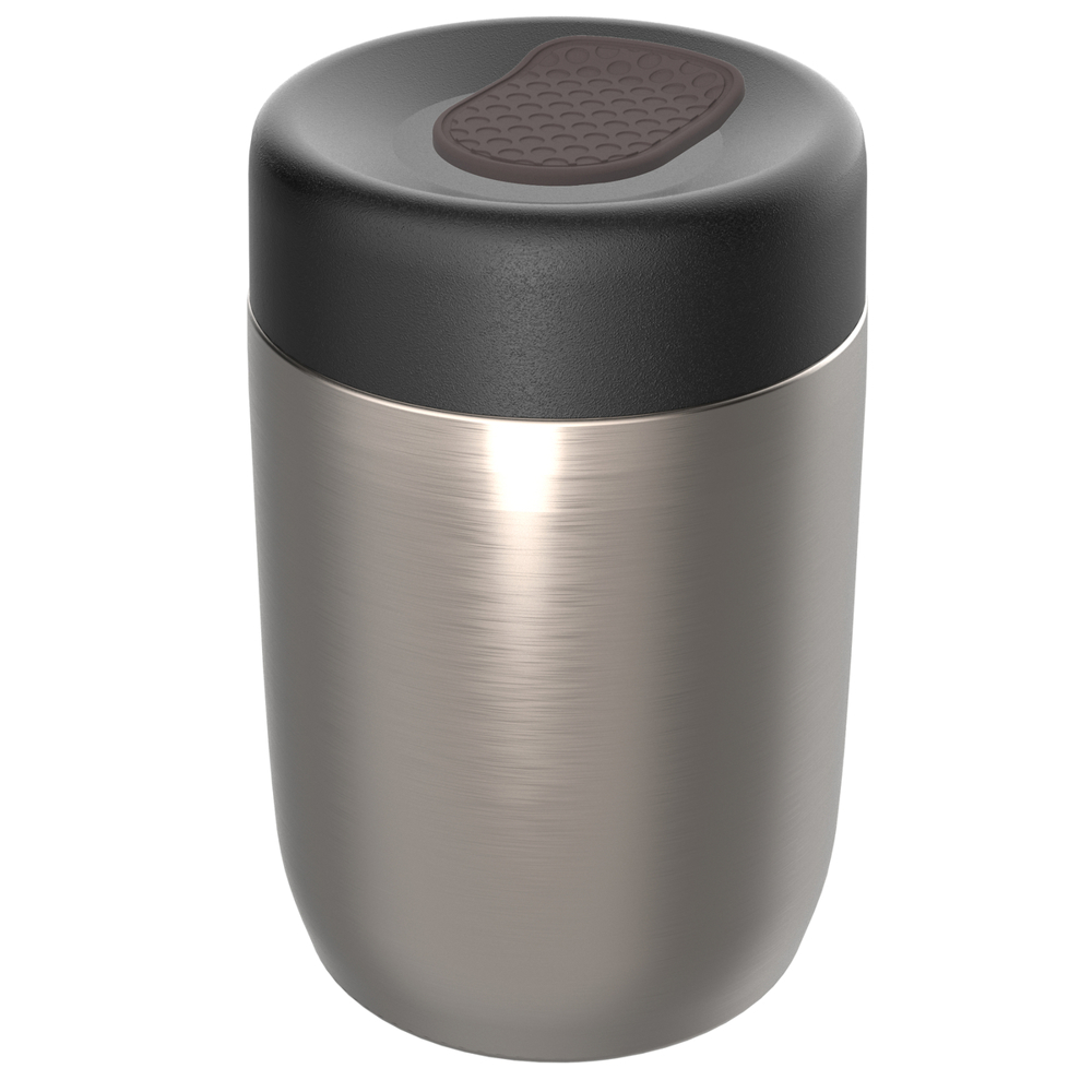 Thermo lunchpot RE98-myNIZZA - zwart, zilver, bruin