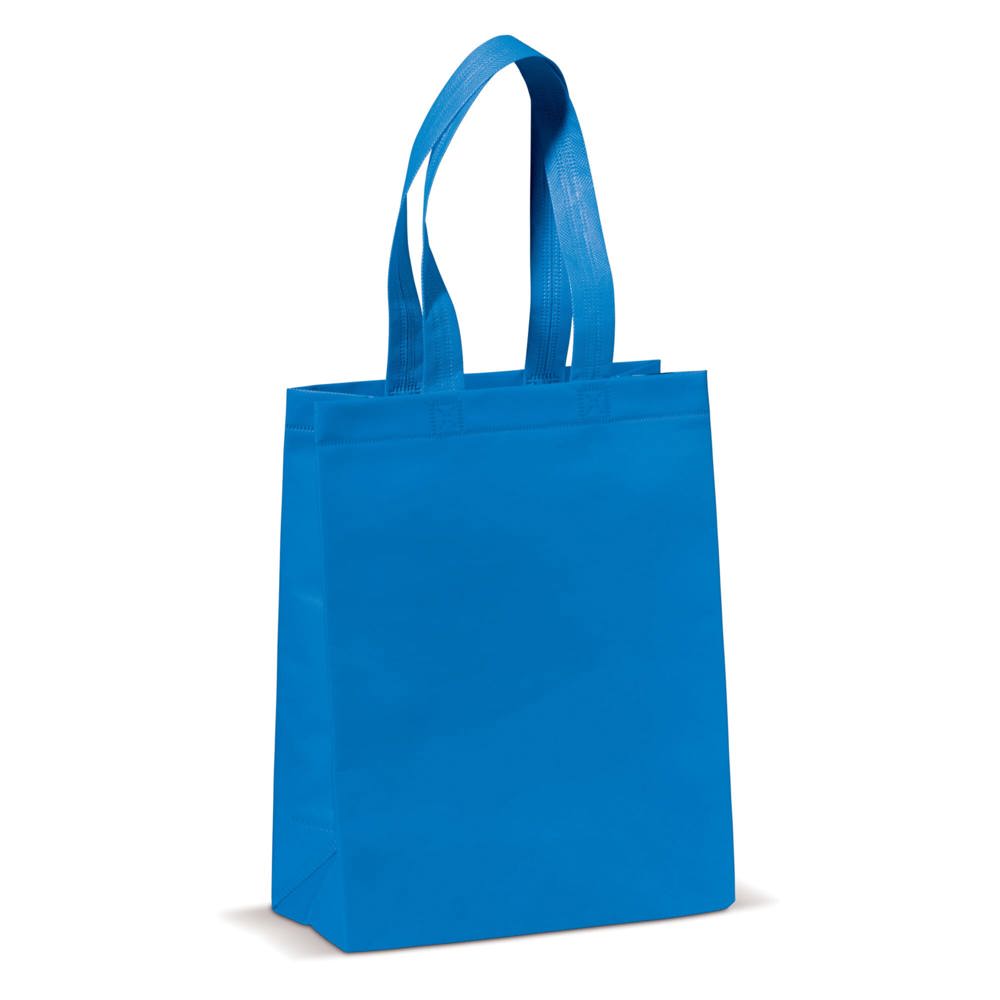 Draagtas gelamineerd non-woven klein 105g/m² - Blauw