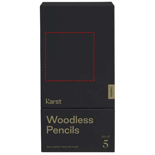 Karst® verpakking met 5 houtloze grafietpotloden 2B