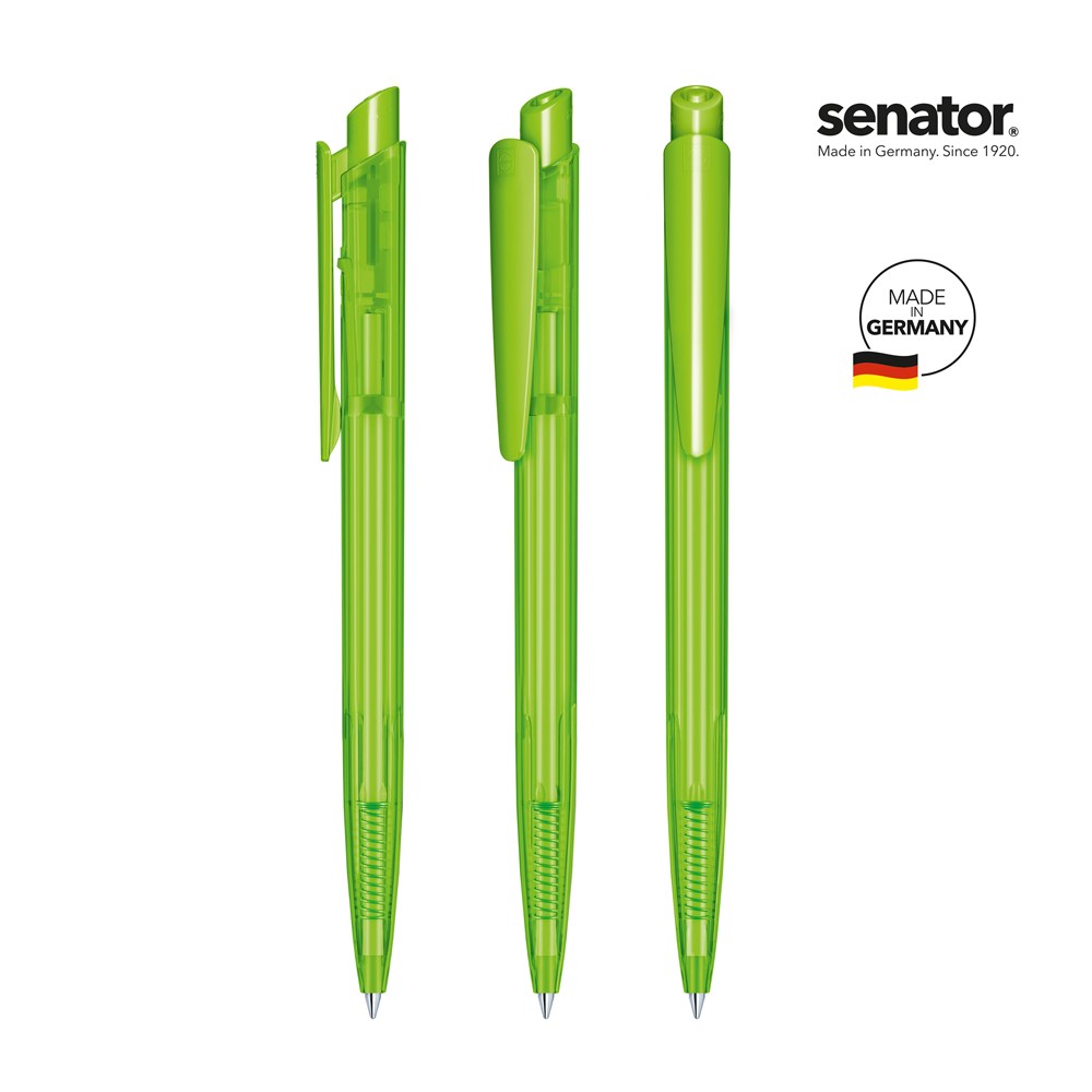 senator® Dart Clear  retractable pen - groen 376