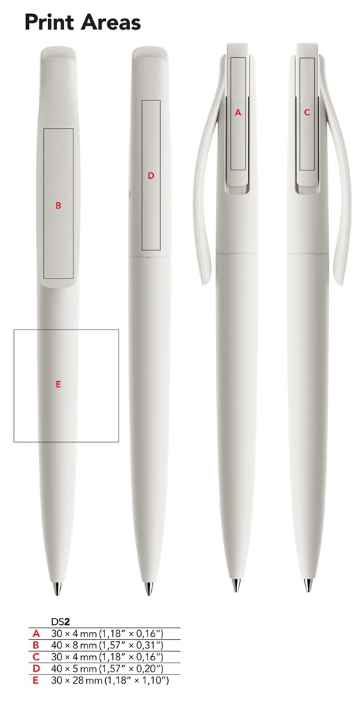 Prodir DS2PTC Transparent with Chrome Metal Nose-ConeClear transparant
