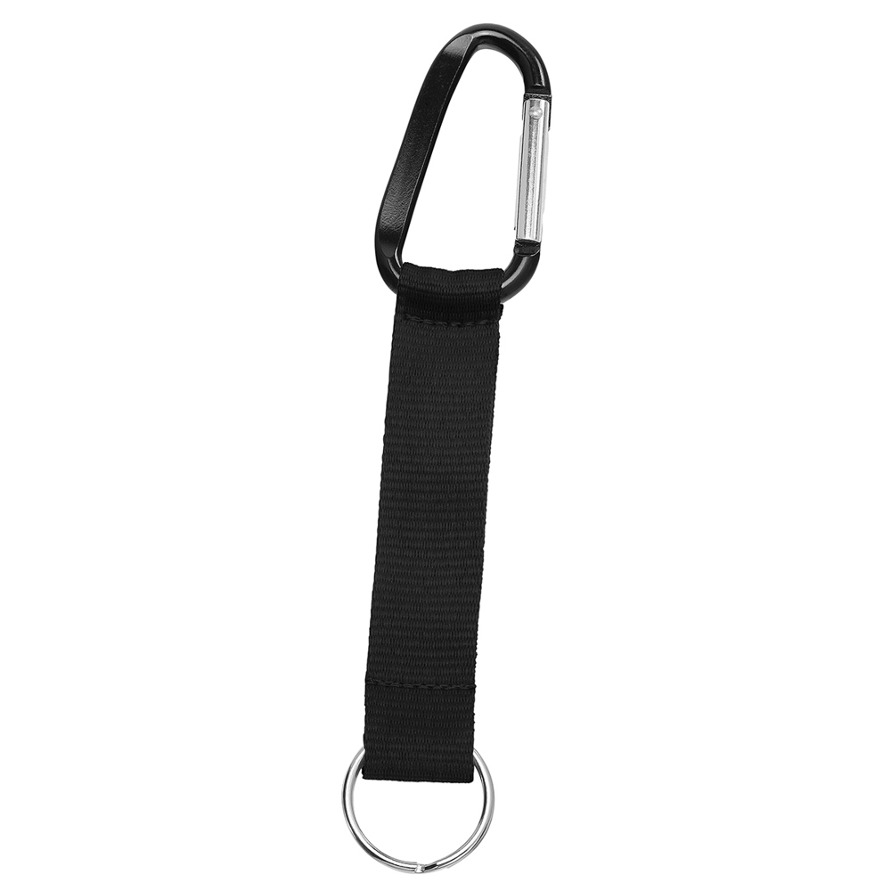Korte keycord "Duo" - zwart/zwart