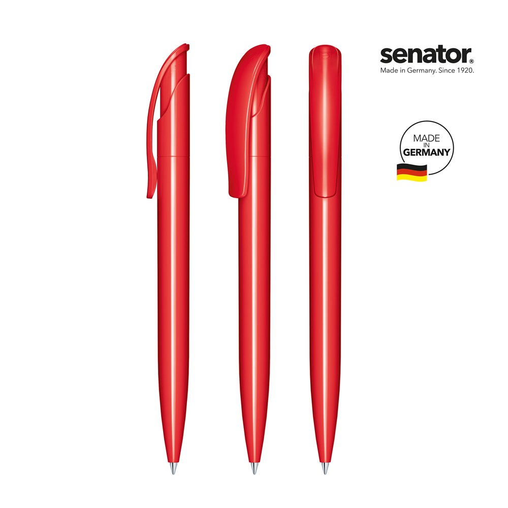 senator® Challenger Polished  retractable pen - rood 186