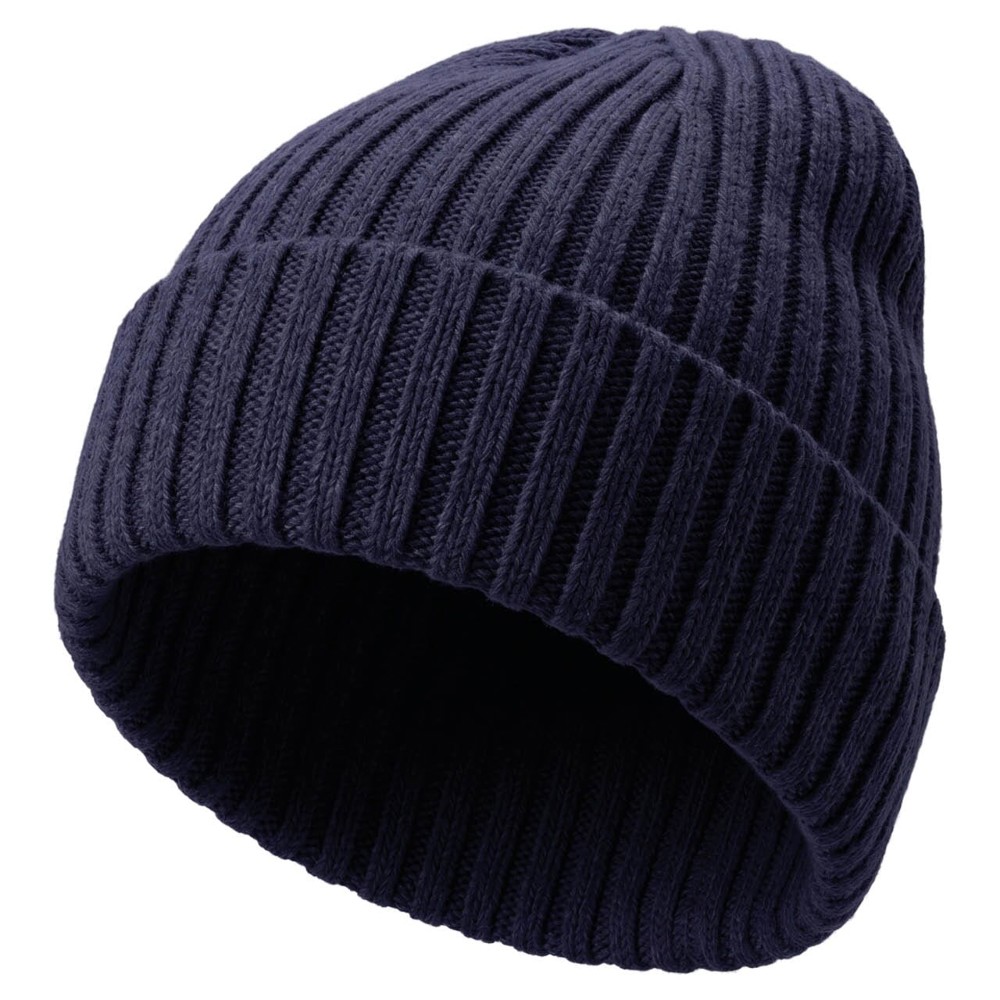 Gebreide muts, 15% Merinowol - Navy (PMS533C) / Navy