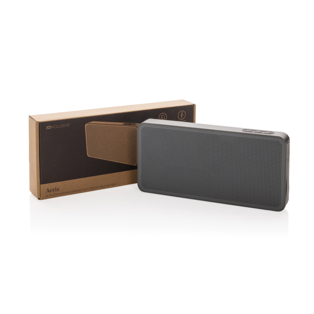 Aeris RCS ultradunne 10W IPX5 speaker met vervangbare batter