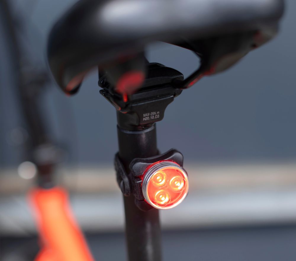 Fietslampset Elisabeth | Kunststof en siliconen | Oplaadbaar | 4 standen