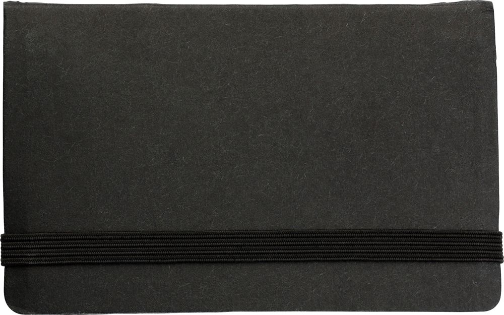 Kartonnen memoboekje Bjorn - Zwart