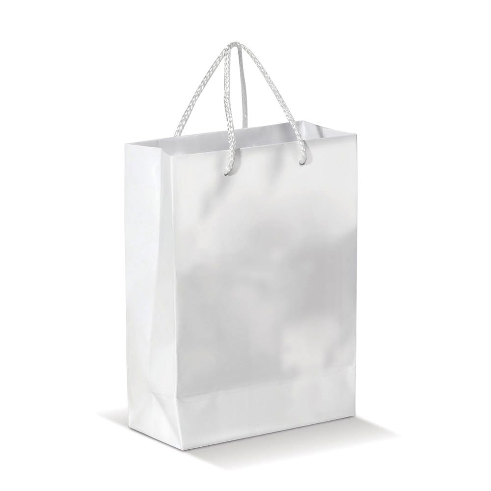 Draagtas papier klein 200g/m2 - Wit