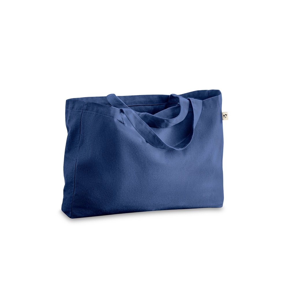 CAMDEN. Katoenen (50%), gerecycleerd katoenen (30%) en polyester (20% rPET) tas (280 g/m²) - Blauw