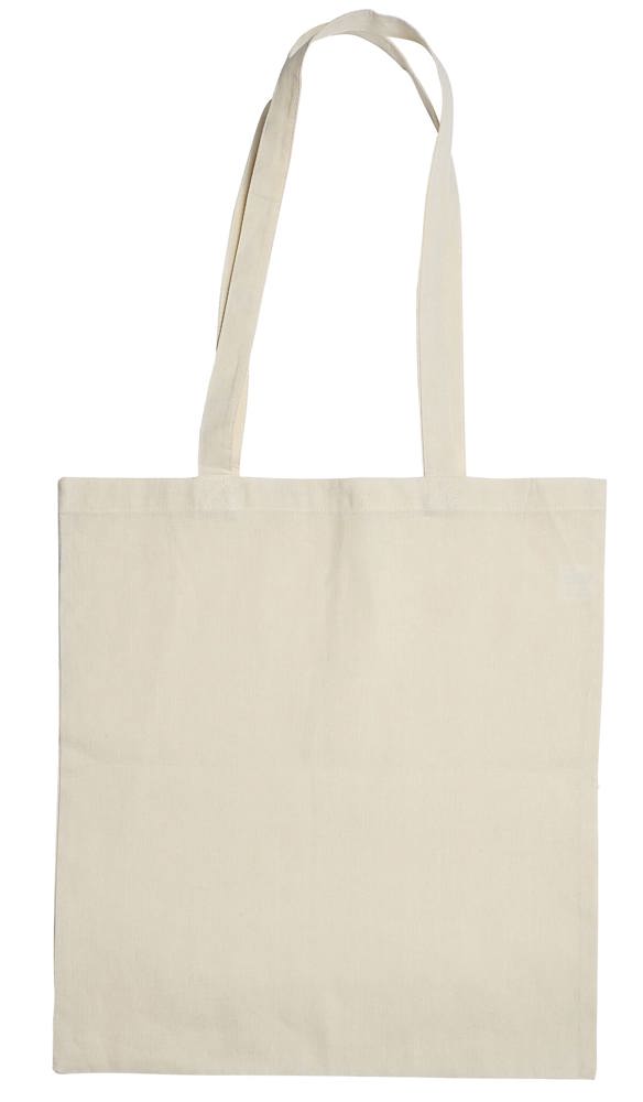 Biologisch katoenen tas met lange hengsels, 135 gr/m²