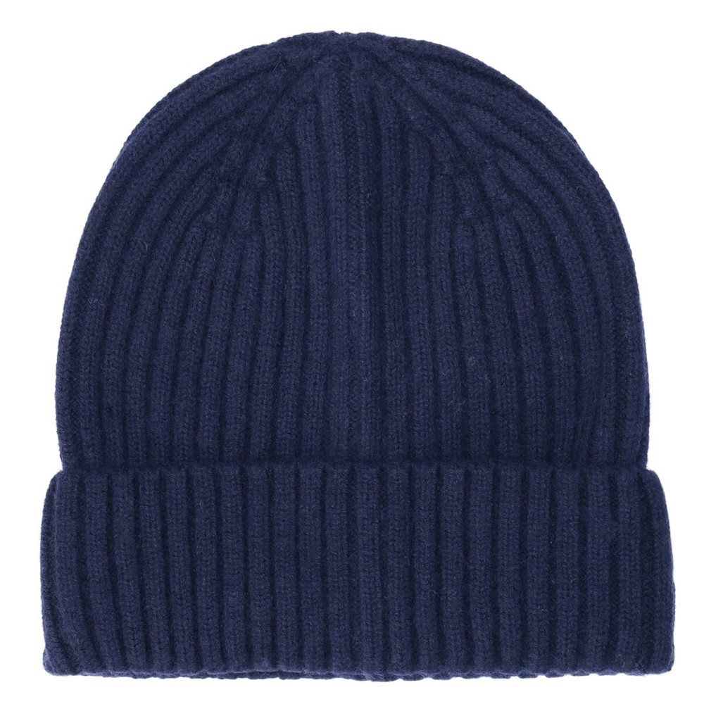 Gebreide muts, 100% Merinowol - Navy (PMS533C) / Navy